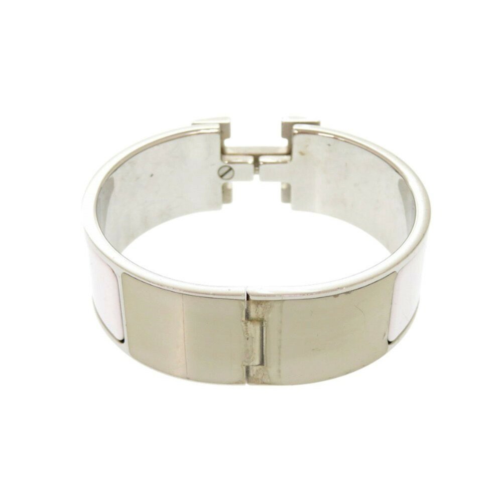 Hermes H motif Click Clack GM metal white silver P stamp (made in 2012) - Picture 5 of 10